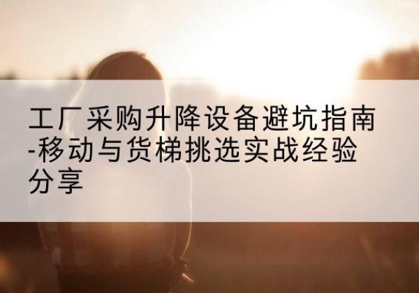 和县移动式升降机怎么选-工厂采购升降设备避坑指南-移动与货梯挑选实战经验分享